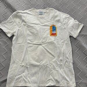 White Graphic T-Shirt Casual Short Sleeve Tee